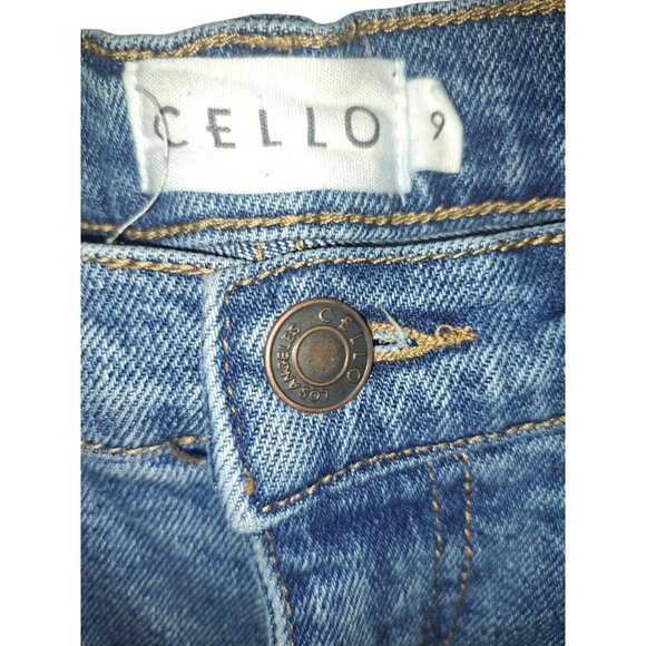 Y2K Cello Ripped Streetwear Grunge Boyfriend Casual-Chic Laid-Back Jeans Size 9 - Picture 3 of 14